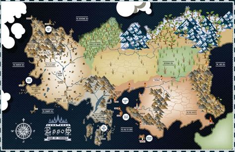 Game of Thrones – Essos Map – 17×11 Poster | Game of thrones map, Map ...