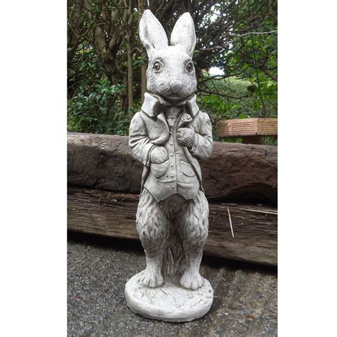 Garden Ornaments von onefold AN23 großen Peter Hase Stein Garten ...