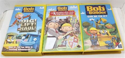 Bob The Builder Lot Of 3 VHS Tapes | Vhs, Vhs tapes, Bob the builder