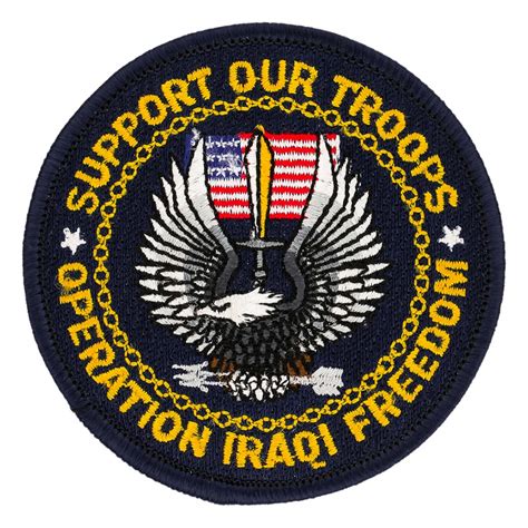 Operation Iraqi Freedom Support Our Troops Patch | Flying Tigers Surplus