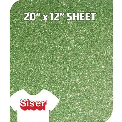 Siser Glitter Heat Transfer Vinyl - Light Green HTV