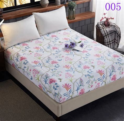 Bedding Bedroom Thicken Cotton Fitted Sheet Double Mattress Cover Bed ...