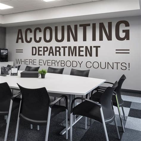 Accounting Department, Office, Office Wall Art, Wall Decal, Wall ...