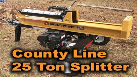 We Finally Got One!!! County Line Log Splitter 25 Ton - YouTube