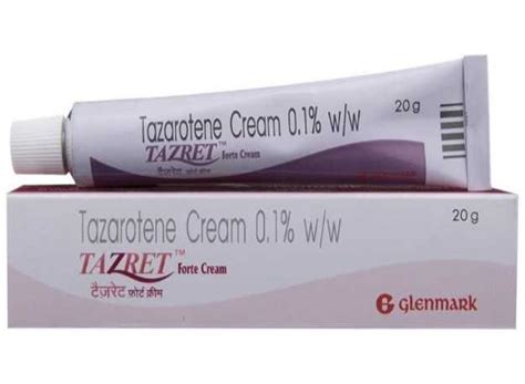 Tazarotene 0.1% Tazret Forte Cream, Glenmark, 20gm at Rs 499/piece in Nagpur