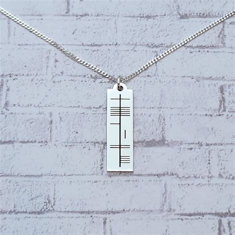 Personalized Ogham Necklace / Celtic Jewelry / Celtic Necklace / Ogham Necklace / Sterling ...