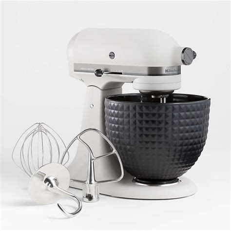 KitchenAid Artisan Series Limited-Edition Light & Shadow White 5-Quart Tilt-Head Stand Mixer ...