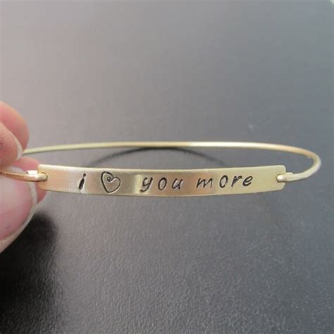 I Love You More Bracelet I Love You More Jewelry by FrostedWillow