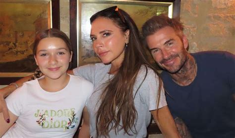 Harper Beckham wows at Paris Fashion Week in Victoria Beckham's ...