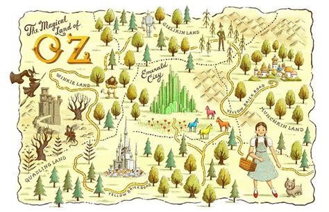 Magical Land of Oz Map - Etsy Canada | Land of oz, The wonderful wizard ...