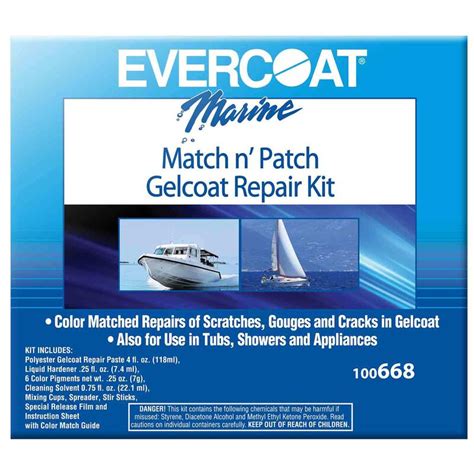 EVERCOAT Match n' Patch Gelcoat Repair Kit | West Marine