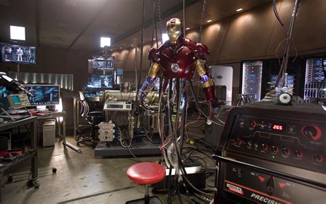 tony stark basement Iron man mansion interior stark tony inside malibu ...