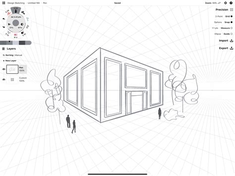 How to Sketch with a Perspective Grid • Concepts App • Infinite, Flexible Sketching