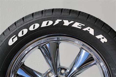 Tire Stickers® - White "Goodyear Eagle F1" Tire Lettering Kit