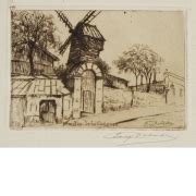 Eugène DELÂTRE – Le Moulin de la Galette, ca 1910