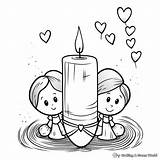 Candle Coloring Pages  Free & Printable sketch template
