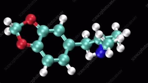 Molecular model of MDMA - Stock Video Clip - K005/1007 - Science Photo Library