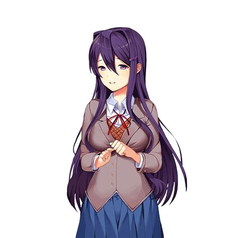 Finished my Yuri sprite! : r/DDLC