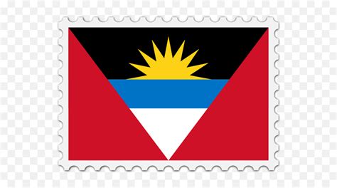 Antigua And Barbuda Flag Stamp - Antigua Barbuda Flag Emoji,Albanian ...