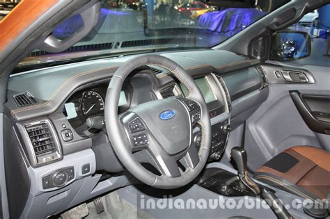 2016 Ford Ranger Wildtrak interior at the 2015 Dubai Motor Show