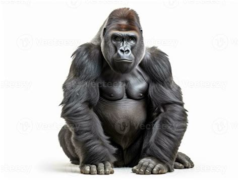 gorilla isolated on a white background 26840949 Stock Photo at Vecteezy