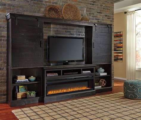 Sharlowe Entertainment Center With Wide Fireplace Insert | Пространства ...