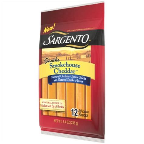 Sargento® Smokehouse Cheddar Cheese Sticks, 12 ct / 8.4 oz - Fry’s Food ...