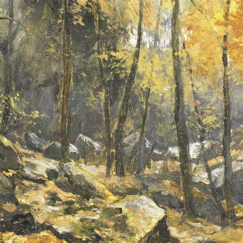 Vintage Fall Landscape Painting Fall Painting Autumn Print - Etsy