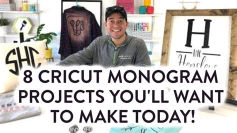 8 CRICUT MONOGRAM PROJECTS YOU'LL WANT TO MAKE TODAY! - Makers Gonna Learn