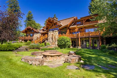 Montana Log Mansion With a Wine Cellar and Game Room Asks $17 Million - Mansion Global