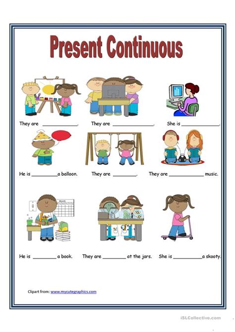 Present Continuous tense worksheet - Free ESL printable worksheets made by teachers