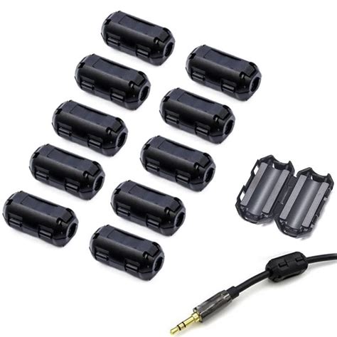 Buy Clip-on Noise Filter,VSKEY[10pcs 5mm] Anti-interference High-Frequency Ferrite Core Choke ...