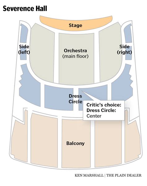 Severance Hall Seating Map | Elcho Table