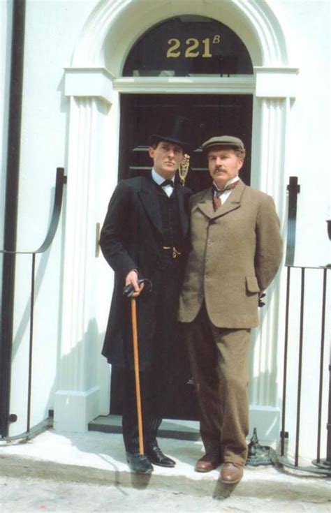 Jeremy Brett and David Burke - Sherlock Holmes and Doctor Watson | Jeremy brett sherlock holmes ...