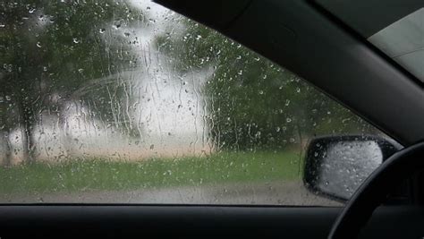 Rain Drops On A Car Windshield Stock Footage Video 6228848 - Shutterstock