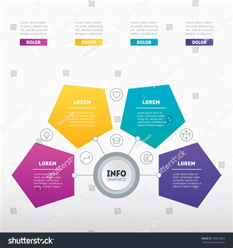 Vector Infographics Mind Map Technology Education Stock Vector (Royalty ...