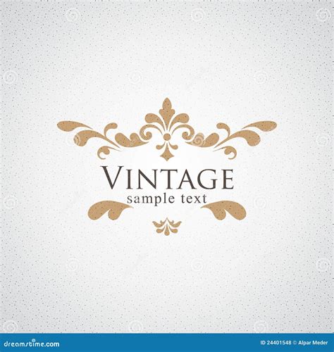 Vintage Vector Floral Frame Stock Vector - Illustration of classical ...