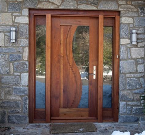 front-door-design-with-unique-glass-design-modern-front-double-door ...