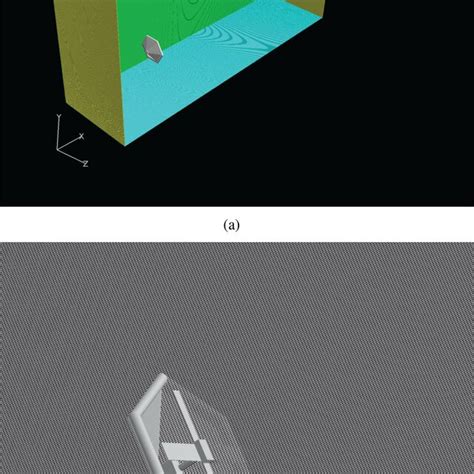 Computational domain and grids of the electromagnetic waves simulation ...