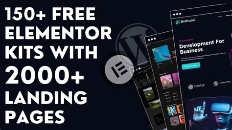 150+ Free Elementor Landing Page Templates kits With 2000+ Free Landing pages - YouTube