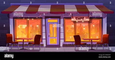 Cartoon Restaurant Exterior