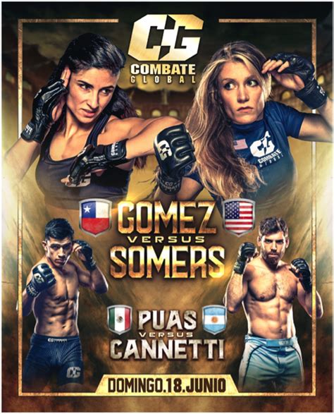 » COMBATE GLOBAL ANNOUNCES COMPLETE FIGHT CARD FOR SUNDAY, JUNE 18 ...