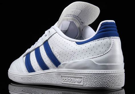 adidas Busenitz Pro White Royal Perforated Leather BY3971 | SneakerNews.com