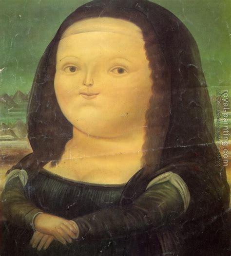 Mona Lisa Monalisa by Fernando Botero | Oil Painting Reproduction