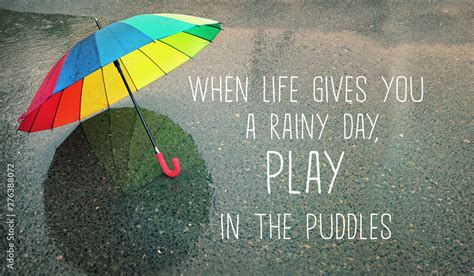 when life gives you a rainy day, play in the puddles - inspiration ...