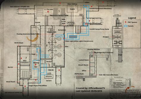 Escape from Tarkov Factory Map Extraction Points - Prima Games