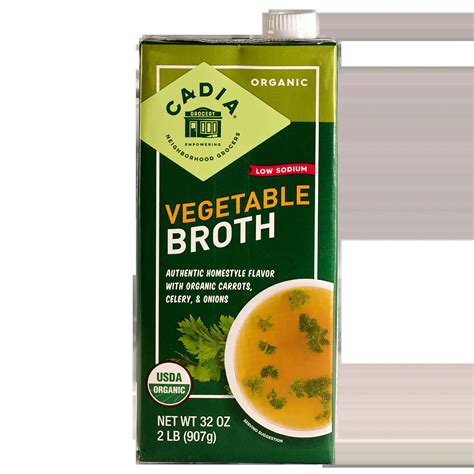 Organic Low Sodium Vegetable Broth - CADIA®