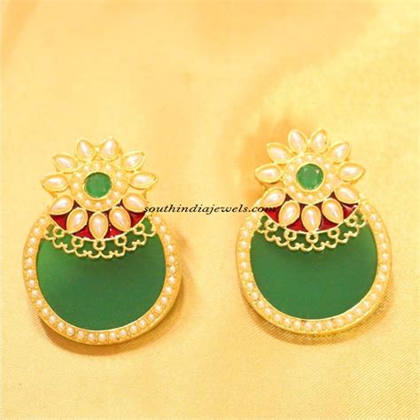 Imitation Jewellery : Polki Earrings ~ South India Jewels