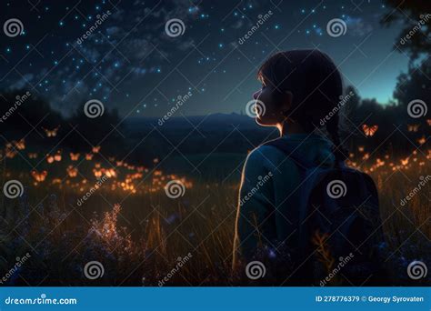 Mystical Meadow: a Photorealistic 8k Concept Art with Glowing Fireflies ...