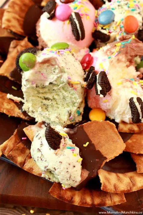 Ice Cream Nachos Recipe - Moms & Munchkins